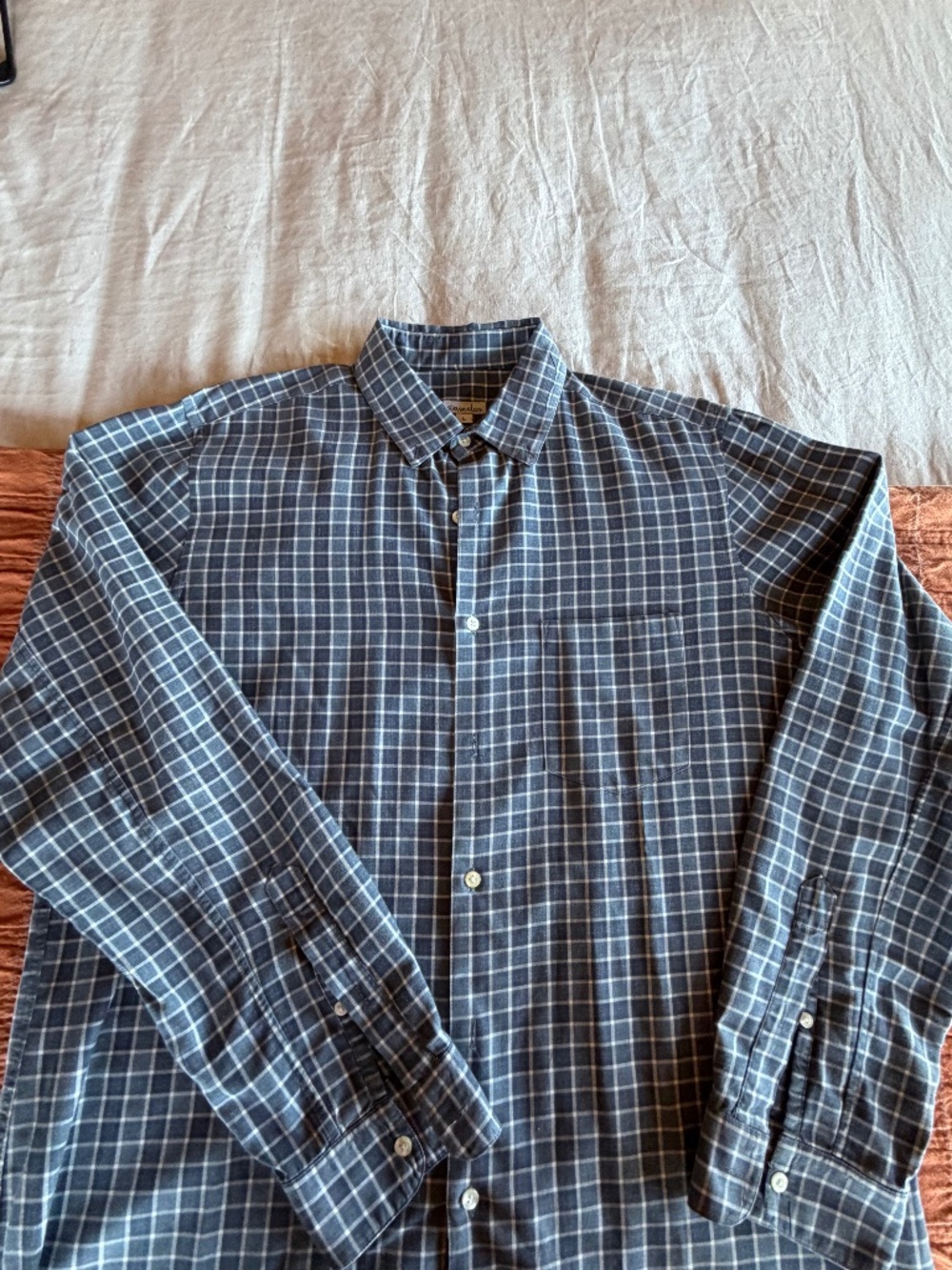 Vintage Steve Alan button down, heavier weight brushed cotton, Large